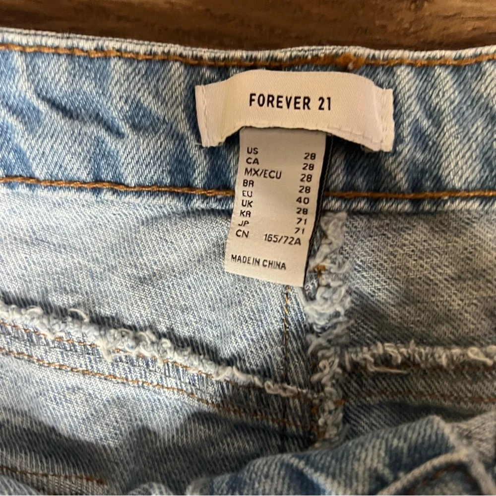 Forever 21 Wide Leg Cargo Jeans size 28 - Picture 8 of 9